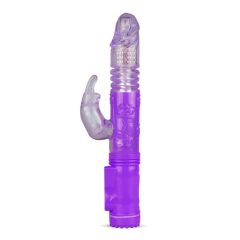   Easytoys - Vibrator cu carlig pentru clitoride, în mișcare de rotație și propulsie, de culoarea mov transparent
