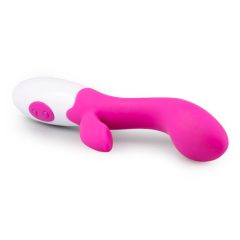Easytoys Lily - vibrator cu stimulator clitoridian (roz)