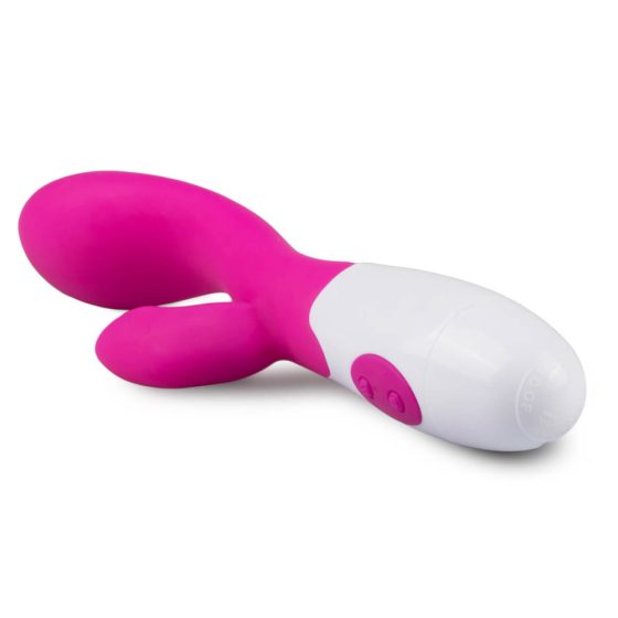 Easytoys Lily - vibrator cu stimulator clitoridian (roz)