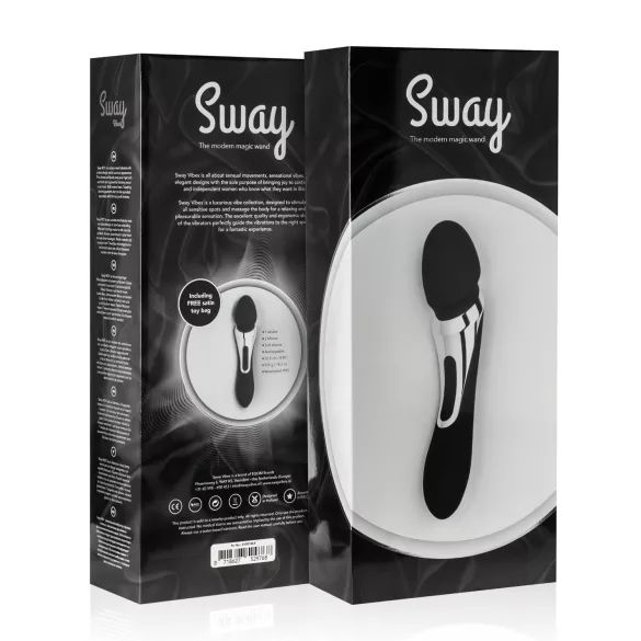 Sway No.1 Wand - vibrator masaj 2în1 reîncărcabil - negru