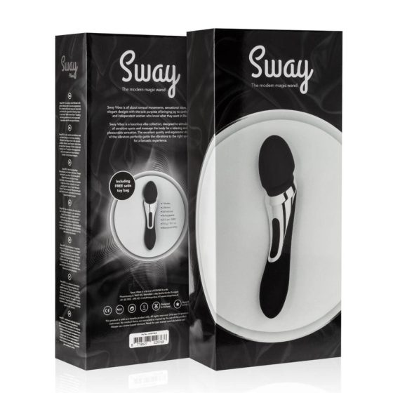 Sway No.1 Wand - vibrator masaj cu acumulator, 2in1 (negru)