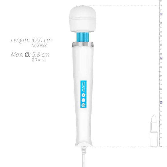 MyMagicWand - vibrator masaj puternic - alb-albastru