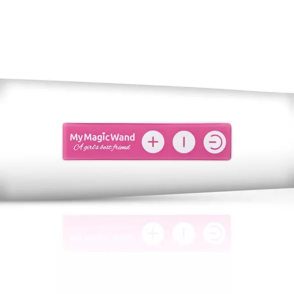 MyMagicWand - vibrator masaj puternic - alb-roz
