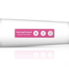 MyMagicWand - vibrátor puternic de masaj (alb-roz)