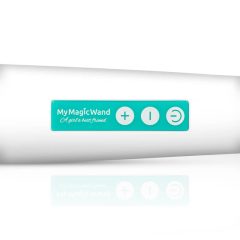 MyMagicWand - vibrator masaj puternic (alb-turcoaz)