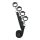 Easytoys - Set de Restricții pentru Pat (Negru)