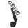 EasyToys - set de fixare la pat (negru)