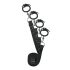 Easytoys - Set de Restricții pentru Pat (Negru)