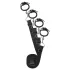 EasyToys - set de fixare la pat (negru)