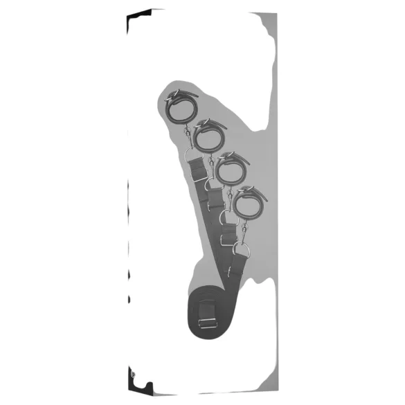 EasyToys - set de fixare la pat (negru)