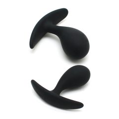 Set de dildo-uri anale Rimba Copenhagen - negru (2 bucăți)