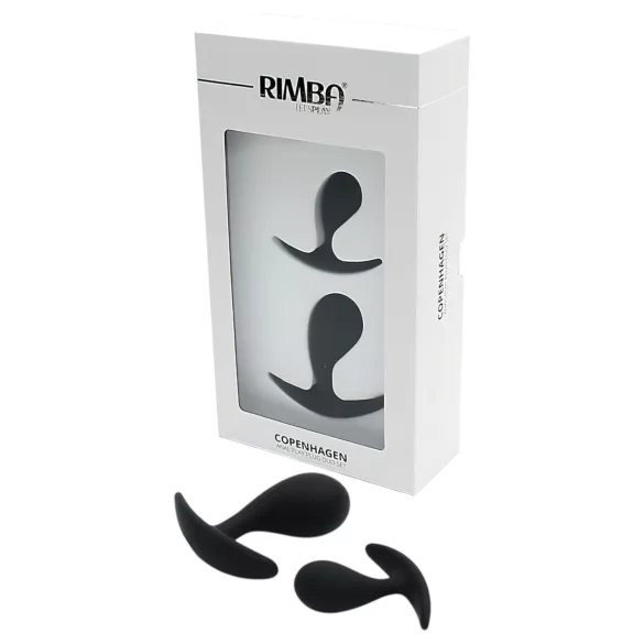 Rimba Copenhagen - set de dopuri anale (negru, 2 bucăți)