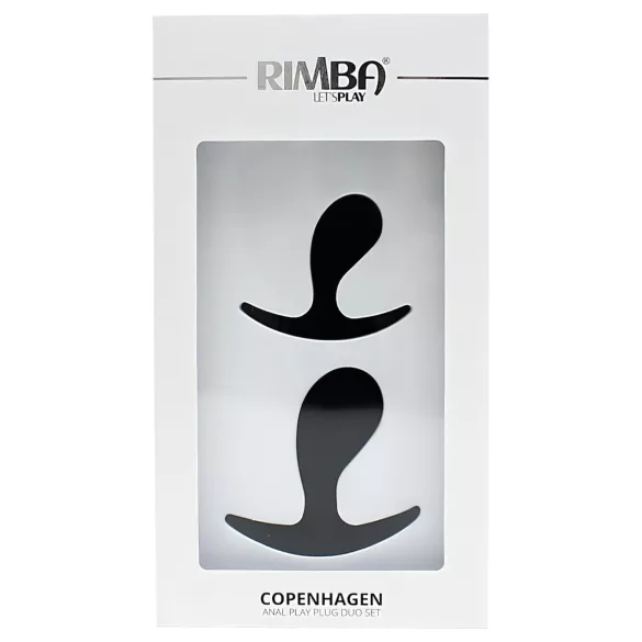 Rimba Copenhagen - set de dopuri anale (negru, 2 bucăți)