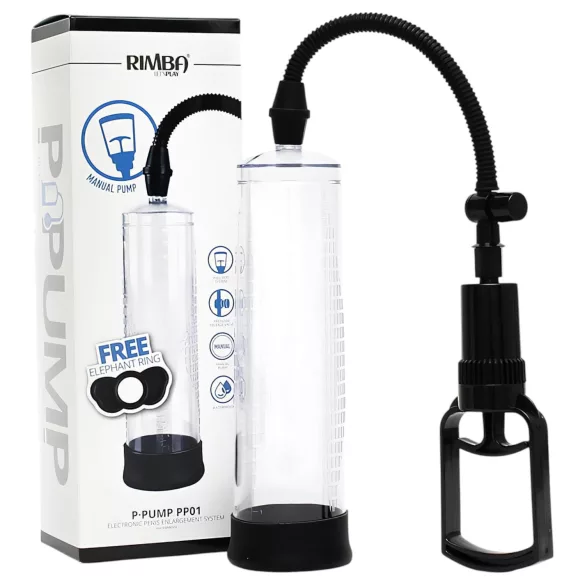 Rimba - pompa pentru penis cu două degete - transparent