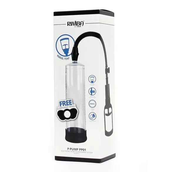 Rimba - pompa pentru penis cu două degete - transparent
