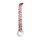 Rimba Sammy - Dildo din sticlă pentru punctul G (transparent cu model)