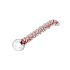 Rimba Sammy - Dildo din sticlă pentru punctul G (transparent cu model)