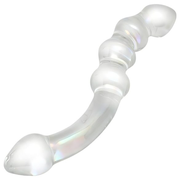Rimba Xena - dildo dublu din sticlă - transparent