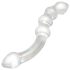 Rimba Xena - dildo dublu din sticlă (transparent)