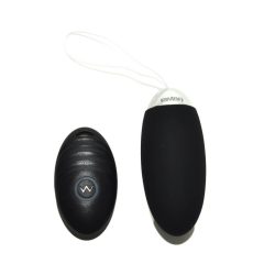   Rimba Venice - Ou vibrator cu acumulator și radio control (negru)