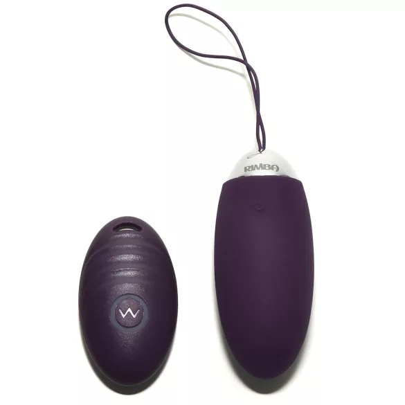 Rimba Venice - ou vibrator cu acumulator, cu telecomandă radio, purtabil (mov)