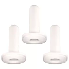   Kiiroo Onyx - mânecă masturbator standard - set 3 bucăți - alb