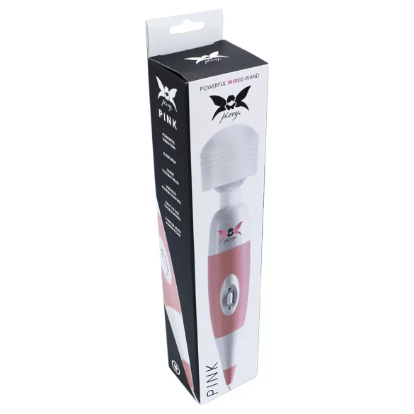 Pixey - vibrator de masaj cu fir (roz)