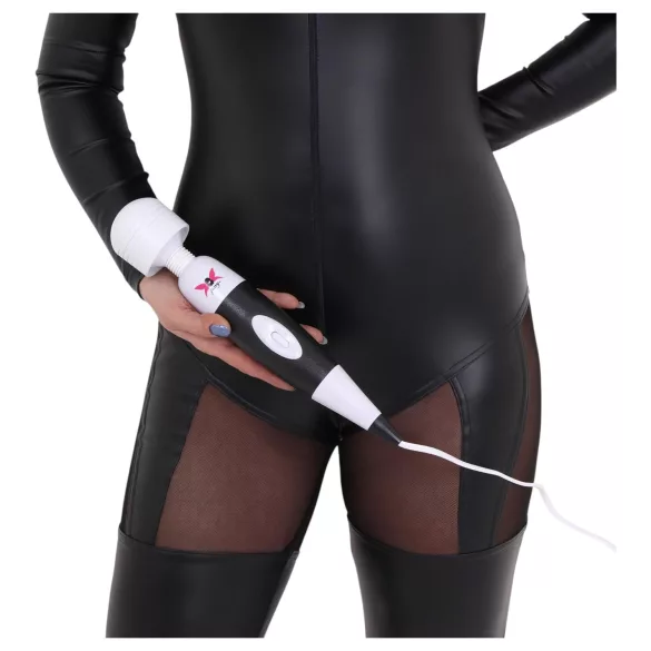 Pixey - vibrator de masaj cu fir (negru)