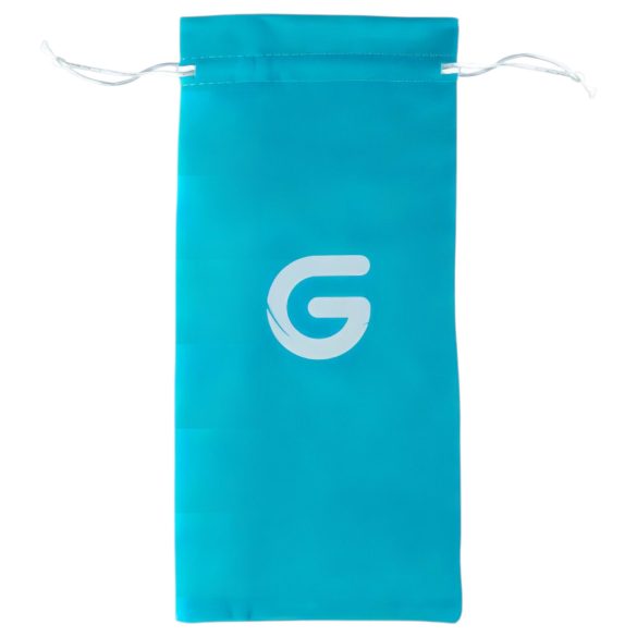 Gildo Glass No. 20 - dildo din sticlă cu textură perlată - transparent