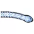 Gildo Glass No. 5 - dildo din sticlă spiralată - transparent albastru