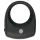 Easytoys - inel pentru penis vibrator - silicon negru