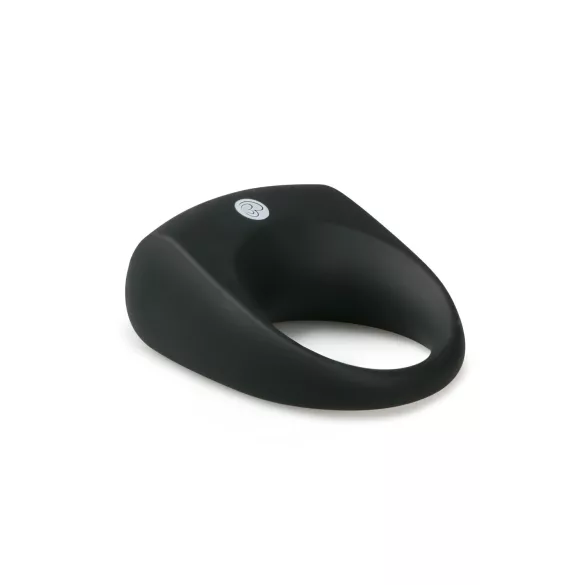 Easytoys - inel pentru penis vibrator - silicon negru
