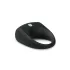 Easytoys - inel pentru penis vibrator - silicon negru