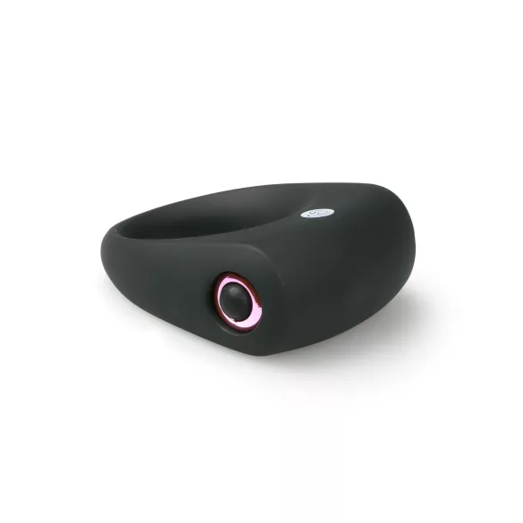Easytoys - inel pentru penis vibrator - silicon negru