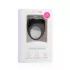 Easytoys - inel pentru penis vibrator - silicon negru