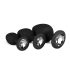 Easytoys - set plug anal cu diamant - silicon negru
