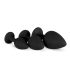 Easytoys - set plug anal cu diamant - silicon negru