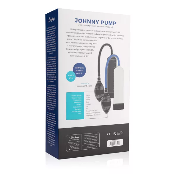 Easytoys - pompă pentru penis - reglabilă - negru