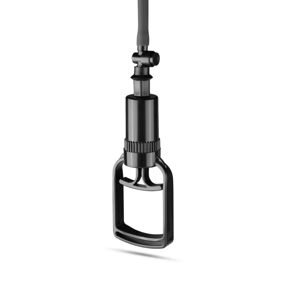 Easytoys - pompă pentru penis - manuală cu grip - negru