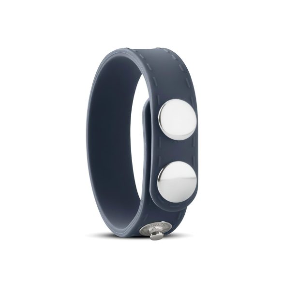 Boners - inel pentru penis reglabil S/M - silicon gri