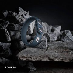 Boners Cock Straps S/M - inel pentru penis ajustabil (gri)