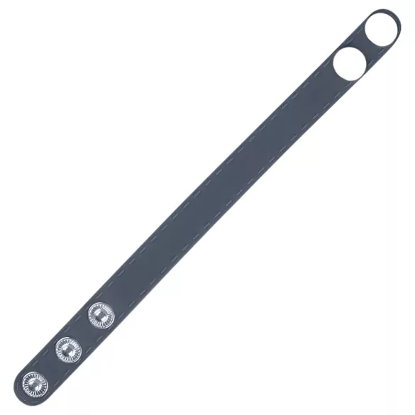 Boners - inel pentru penis reglabil S/M - silicon gri
