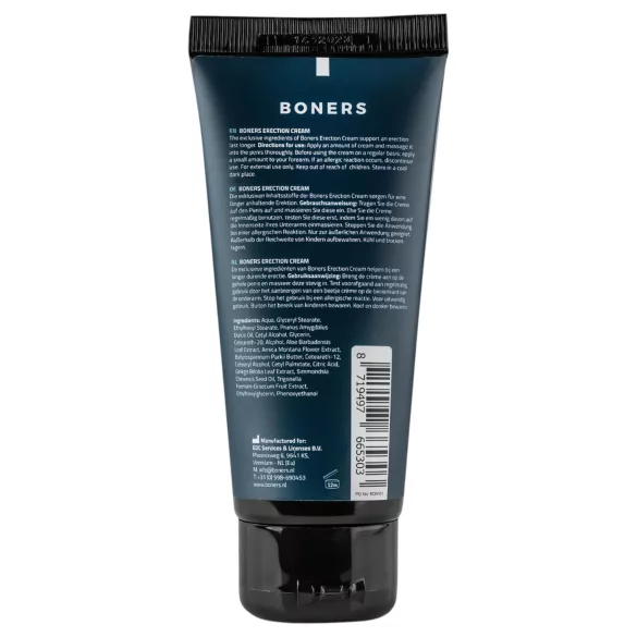 Boners - cremă stimulatoare pentru erecție bărbați - 100ml