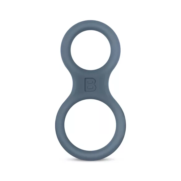 Boners Classic - inel pentru penis și testicule - silicon gri