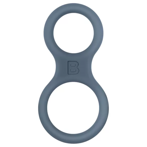 Boners Classic - inel pentru penis și testicule - silicon gri