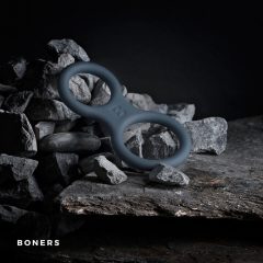 Boners Classic - inel pentru penis și testicule (gri)