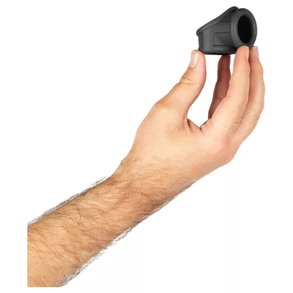Boners - inel pentru penis și testicule - silicon, gri