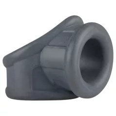Boners - inel penis și inel pentru testicule - silicon gri