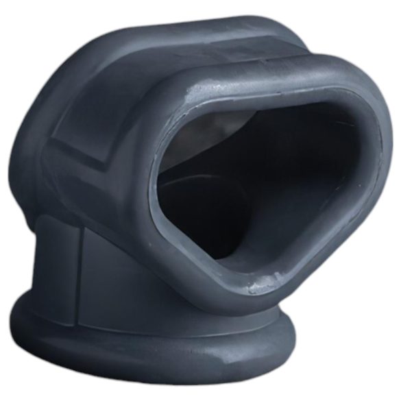 Boners - inel penis și inel pentru testicule - silicon gri