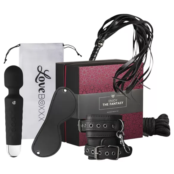 LoveBoxxx The Fantasy - set bondage cu vibrator - 6 piese